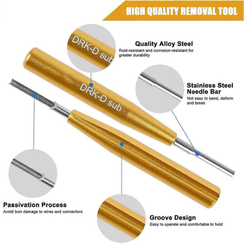 D SUB Connector Pins Removal Tool DRK-D SUB Pins Insertion Extraction Tool for TE/AMP/Harting 2