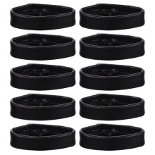 10Pcs Removable Black Watchband Retainer Rings for Watch Straps