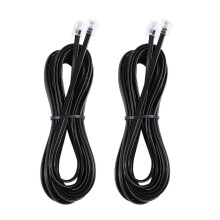 2X Καλώδιο Τηλεφώνου RJ11 6P4C για Μόντεμ ADSL 5 Μέτρα