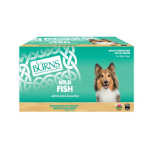 Burns Pet Natural Nutrition Adult and Senior Wet Dog Food Fish, Carrots and Wholegrain Brown Rice 16 x 395g