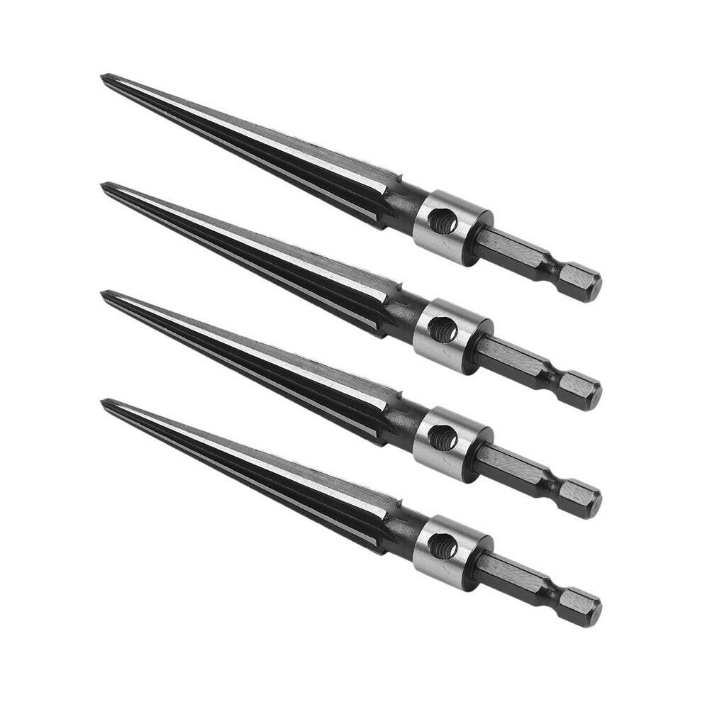 4X Taper Reamer 3-13Mm Hex Shank Reamer Fluted Hand Held Steel Bridge Pin Hole Chamfer Woodworking Cutting Tool 6034275897243