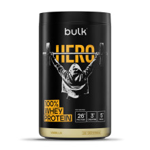 Bulk Hero Whey Protein Powder | Vanilla | 26 Servings | 26g Protein + 3g Creatine | 5g BCAAs | Low Sugar | Fast Absorption | Isolate, Hydrolysed & Co