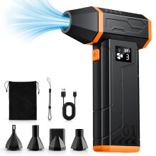 ONEWAY Compressed Air Duster,150000RPM Super Power Compressed Air Cleaner for PC,Rechargeable Cordless Air Blower with LED Light,3 Gear Dust Blower f