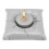 Candle Holder Pillow Shape Resin Candle Holders White 1