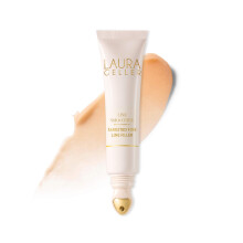 LAURA GELLER Line Smoother Targeted Fine Line Filler | Instant Blurring Primer for Wrinkles & Pores, Subtly Tinted, with Vitamin C & Niacinamide for M