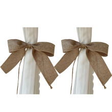 Set of 2 Romance Pearls Accent Curtain Ties Elegant Look-B