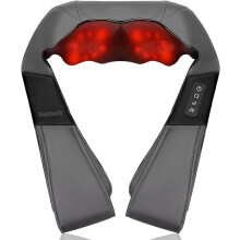 Nekteck Shiatsu Neck Back Massager with Heat for Pain Relief, Electric Deep Tissue 3D Kneading Shiatsu Massager for Neck, Back, Shoulder, Suitable for
