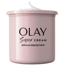 Olay Super Cream Face Moisturiser With SPF30 UV Protection 50ml Refill, Olay Super Serum, 5 Skin Benefits in 1 Moisturiser, Ultra Lightweight Hydratio