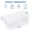 3 Pack Large Hard Pencil Case Organizer, Plastic Supply Box 2