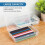 3 Pack Large Hard Pencil Case Organizer, Plastic Supply Box 4