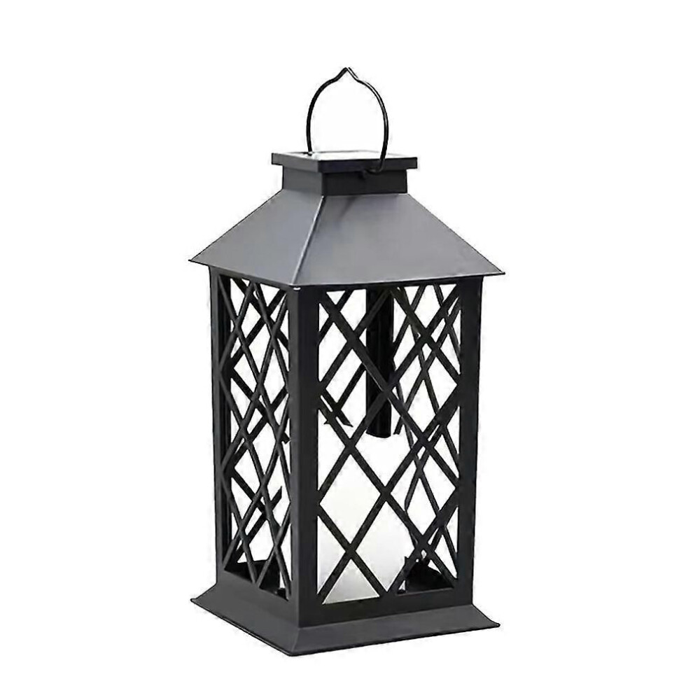 Solar Lantern Led Flickering Flameless Candle Garden Hanging Decorative Lamp For Courtyard Parties Outdoor A Light 9319739924923
