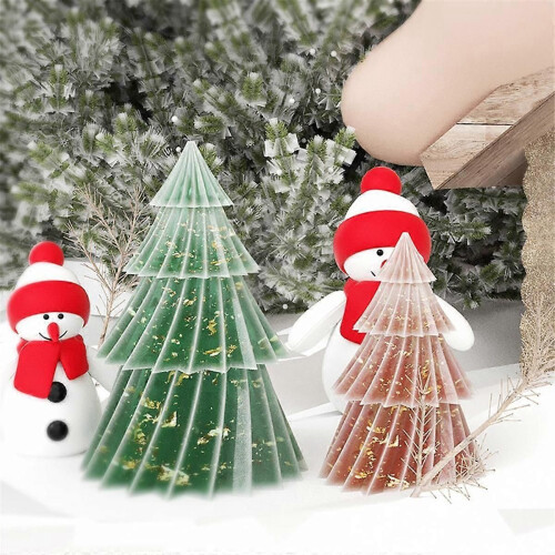 Christmas Tree Aromatherapy Candle Silicone Mold DIY Aromatherapy Candle Soap Making Tools Resin Mo 1