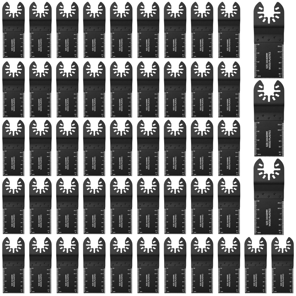 Zeeorymn 50Pcs Multi Tool Blades,Multitool Blades For Wood,Universal Oscillating Saw Blades Compatible With Dewalt, Milwaukee, Makita, Ryobi 5051226575990