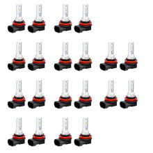 H8 H11 H16 LED-dimljuslampa, H16 LED-dimljus med hög effekt CSP-Y11, kallvit 6500K (20-pack)