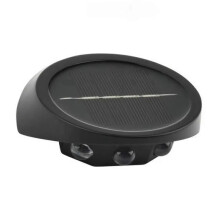 Luci da parete solari impermeabili, lampada da esterno a 3 LED per recinzione compatibile con giardino,