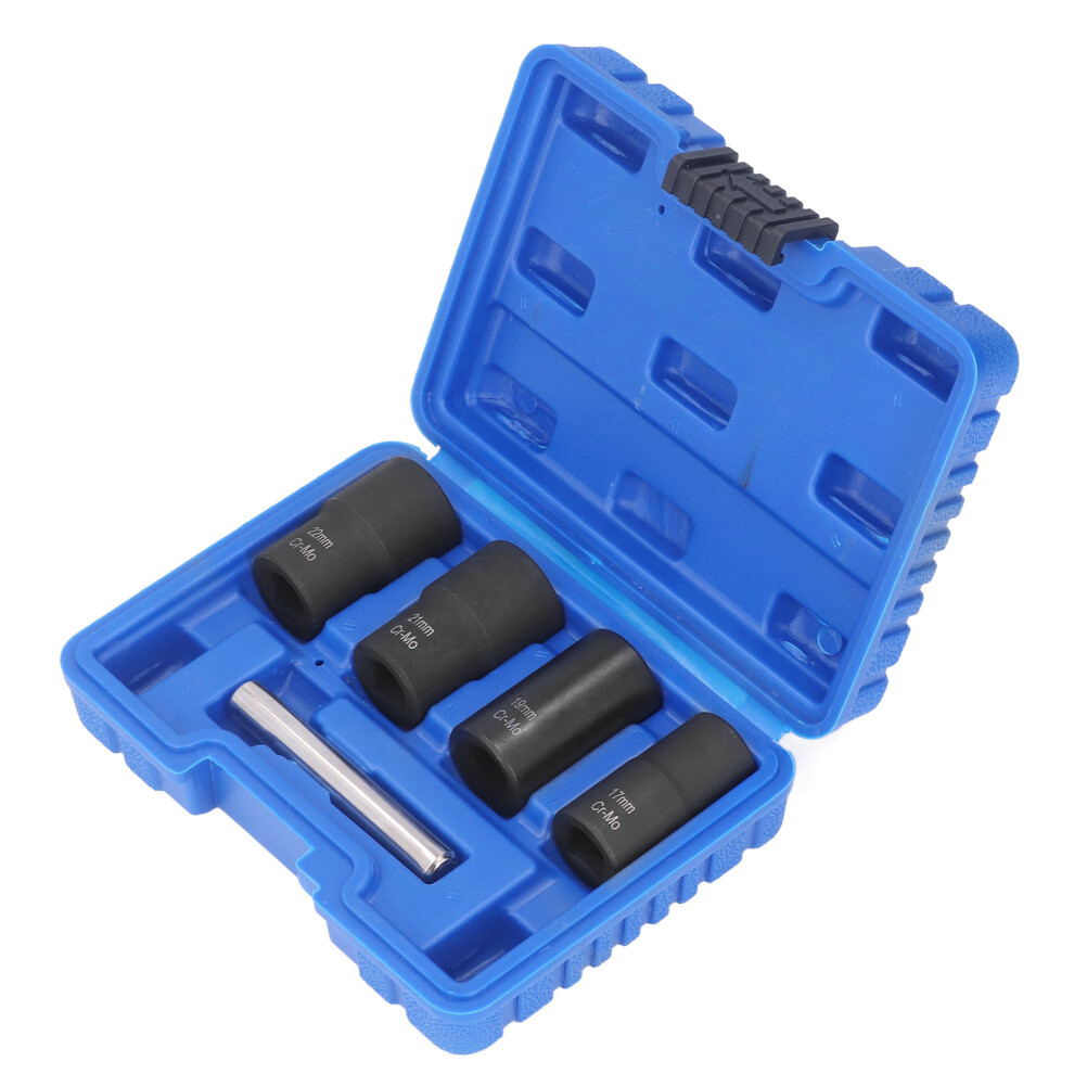 5pc Nut Remover Set, Bolt Extractor Tool Kit