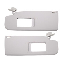 1Pair Car Sun Visor with A Make-Up Mirror for Skoda Octavia 2007-2014 1ZD857551/552 5JD857551/552 Gray