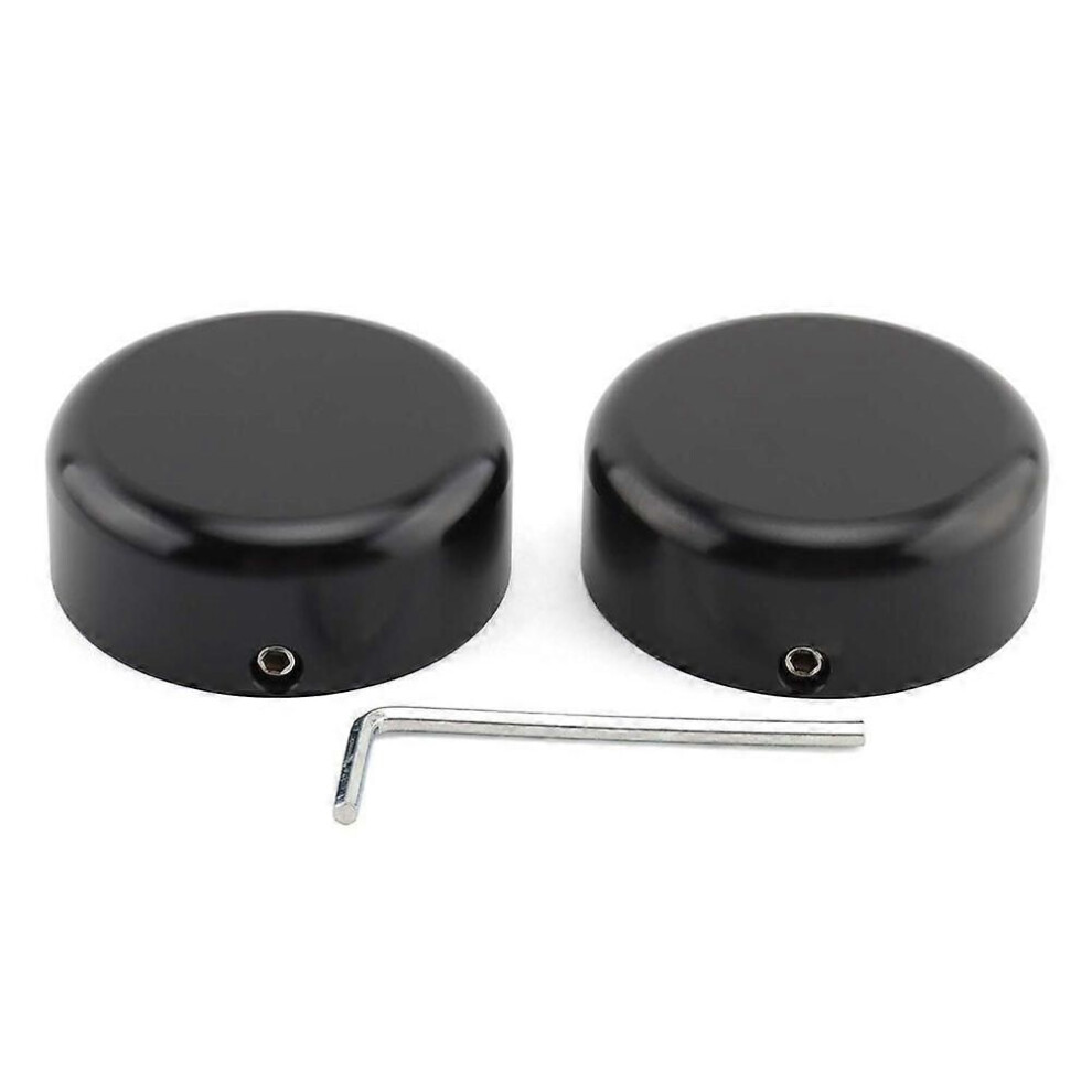 1Pair Aluminum Front Fork Cover Caps For Harley Sportster S 1250 Rh1250 S 2021-2023 Black 9319739849462
