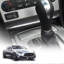 Carbon Fiber Trim Underneath the Airconditioning Panel for Infiniti G25 G37 2010-2013 Car Interior Accessories