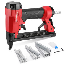 WORKPRO Air Staple Gun with 1884pcs Staples(6mm-16mm), 22GA / Type 7116, Lightweight Pneumatic Stapler with Safety Nose, Ideal for DIY