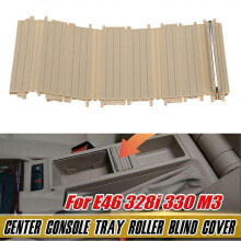 Cubierta enrollable para portavasos de consola central de coche 51167038333 compatible con BMW Serie