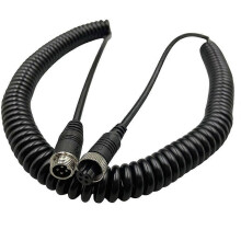 Aviation Plug Spring Wire for Truck Camera Reverse Image 4Pin Male Female Double Shielding Aviation Extension Cable 10M