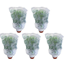 5 paquetes de mallas protectoras para plantas de jardín con cuerda, cubierta protectora para tomates,