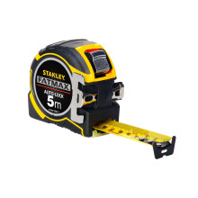 STANLEY STA033671 FATMAX Autolock Tape, 5m Metric Only, Yellow/Black