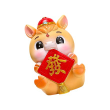 Chinese New Year Horse Figurines Table Ornament-get rich