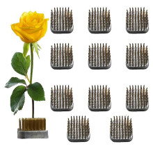12pcs Flower Frog Holder,1.2Inch Square Flower Arrangement Kenzan Japanese Pin Frogs for Flowers Fixation and Decoration