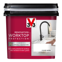 V33 Worktop Protection - No Undercoat Needed - Long-Term Protection For High Usage Surfaces - High Resistance To Knocks Scratches & Stains - Clear 500