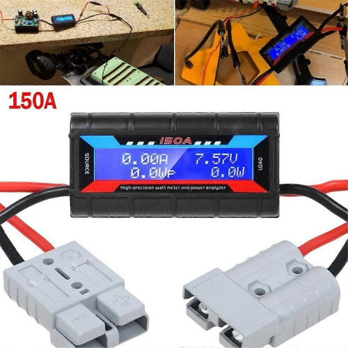 Ψηφιακός μετρητής αμπέρ-βατ LCD 150A, αναλυτής ισχύος, ηλι 2