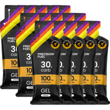 Precision Fuel PF30 Caffeine Energy Gel - Mild Flavour Running Gels for Endurance Athletes, 30g Carbohydrate, Easy-to-Digest, Perfect for Running & Lo