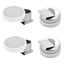 4pcs Stainless Steel Oil Painting Cups Single Palettes Container Cups Painting Pot Container with L