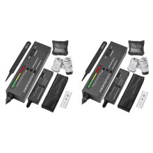 2x Diamanttester-Stift, professioneller Diamantdetektor mit 60-facher Mini-LED-Vergrößerung, Diamantteststift