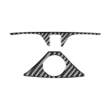 Embellecedor de cubierta de fibra de carbono para portavasos de control central compatible con el acceso