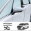 Black Rearview Mirror Deco Stickers for Alphard 40 Series 23+ 2