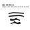 Black Rearview Mirror Deco Stickers for Alphard 40 Series 23+ 3