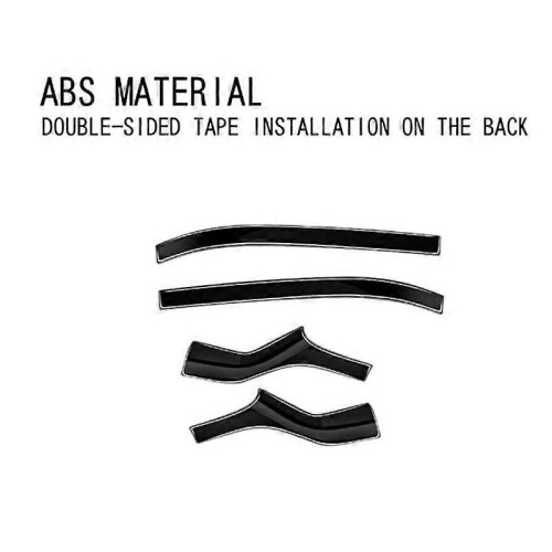Black Rearview Mirror Deco Stickers for Alphard 40 Series 23+ 2