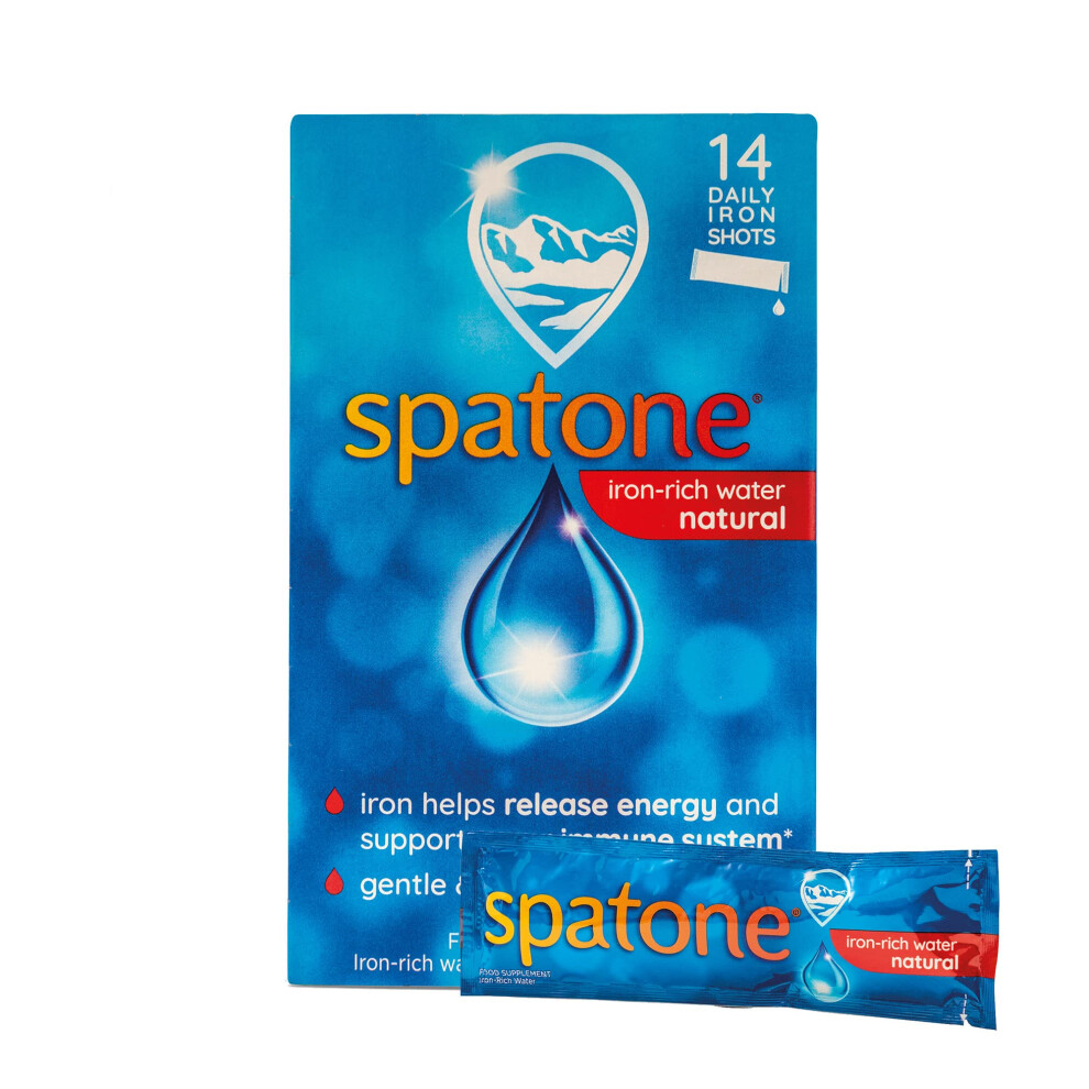 Spatone 100% Natural Iron Supplement (84 Sachets), Daily Convenient Liquid Iron Sachets, Nothing Artificial, Better Absorption Than Tablets, Less Side