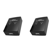 2X 2 Portas USB2.0 Hub USB  Printer Sharer Dois Computadores Compartilham um Dispositivo USB 2 em 1 Out USB Splitter Compartilhe U Disk