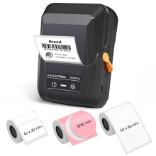 SUPVAN T50M Pro Bluetooth Label Maker Machine with 3 Tapes, Wide Waterproof Label, Versatile App with 30+ Fonts and 660+ Icons, Inkless Labeler for Ho