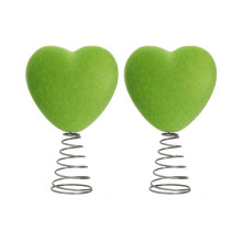 Mini grüne Herz-Ornament Patricks Day Tree Toppers Irish-2