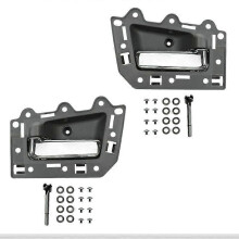 2-teiliges Set Türgriffe innen vorne links und rechts für Jeep Grand Cherokee (2005–2011), Grau & Chrom