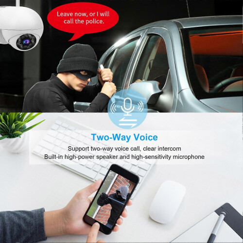 Κάμερα WiFi 1080P με δυνατότητα περιστροφής/κλίσης, παρακολο