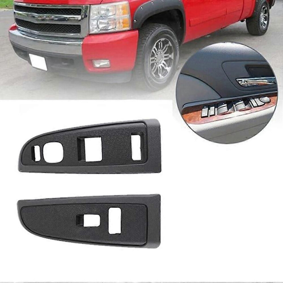 1Pair Front Window Switch Bezel 89045120 89045124 For Chevy Silverado Suburban Gmc Sierra 2003-2007 Armrest Upper Panel 9319739850420