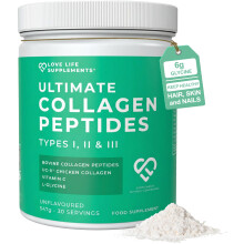 Ultimate Collagen Peptides Powder by LLS, Grass Fed Bovine & UC II Chicken Collagen, High Strength Hydrolyzed Protein Supplement for Women & Men, Join