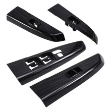 4PCS Front+Rear Door Armrest Trim Panel Window Switch Bezel for Toyota Hilux 05-14 4271-0K010 74272-0K010 74231-0K020 A