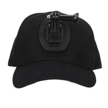 Black Soft Lightweight Hands Sports Cap for Action Camera Compatible with Hero Series