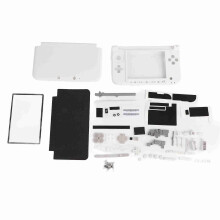Full Housing Case Cover Shell Repair Parts Complete Replacement Kit for 3DS XL White